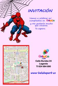 invitacion cumpleaños SPIDERMAN WHATSAPP